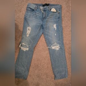 Express Light Blue Distressed Denim